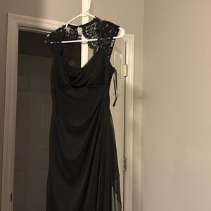 Black long gown size 8